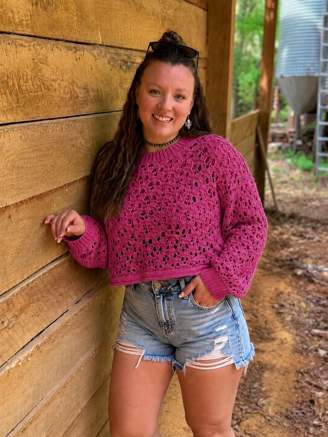 Prairie Lace Crochet Sweater