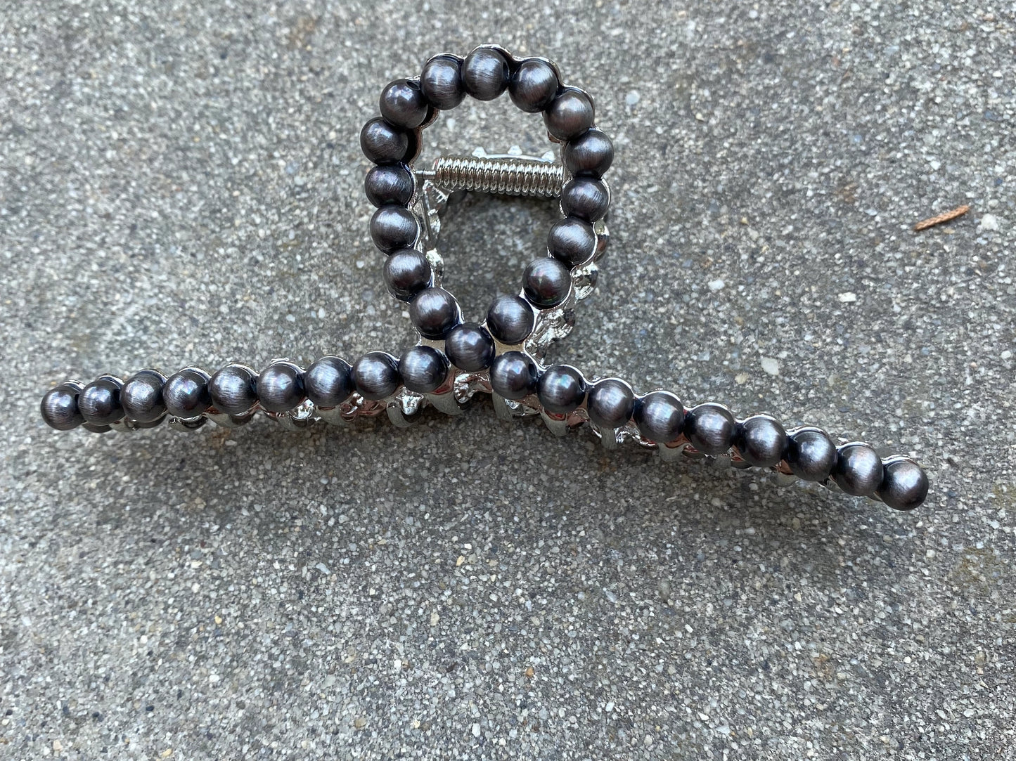 Western Metal Beaded Hair Clip