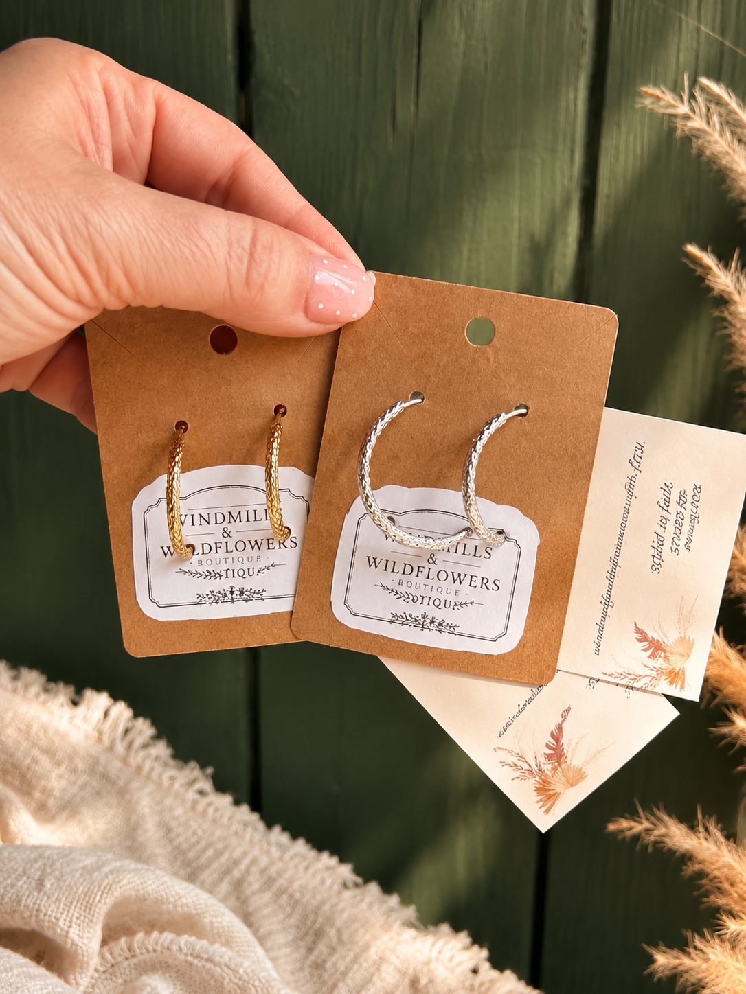 Twisted Trails Hoop Earrings