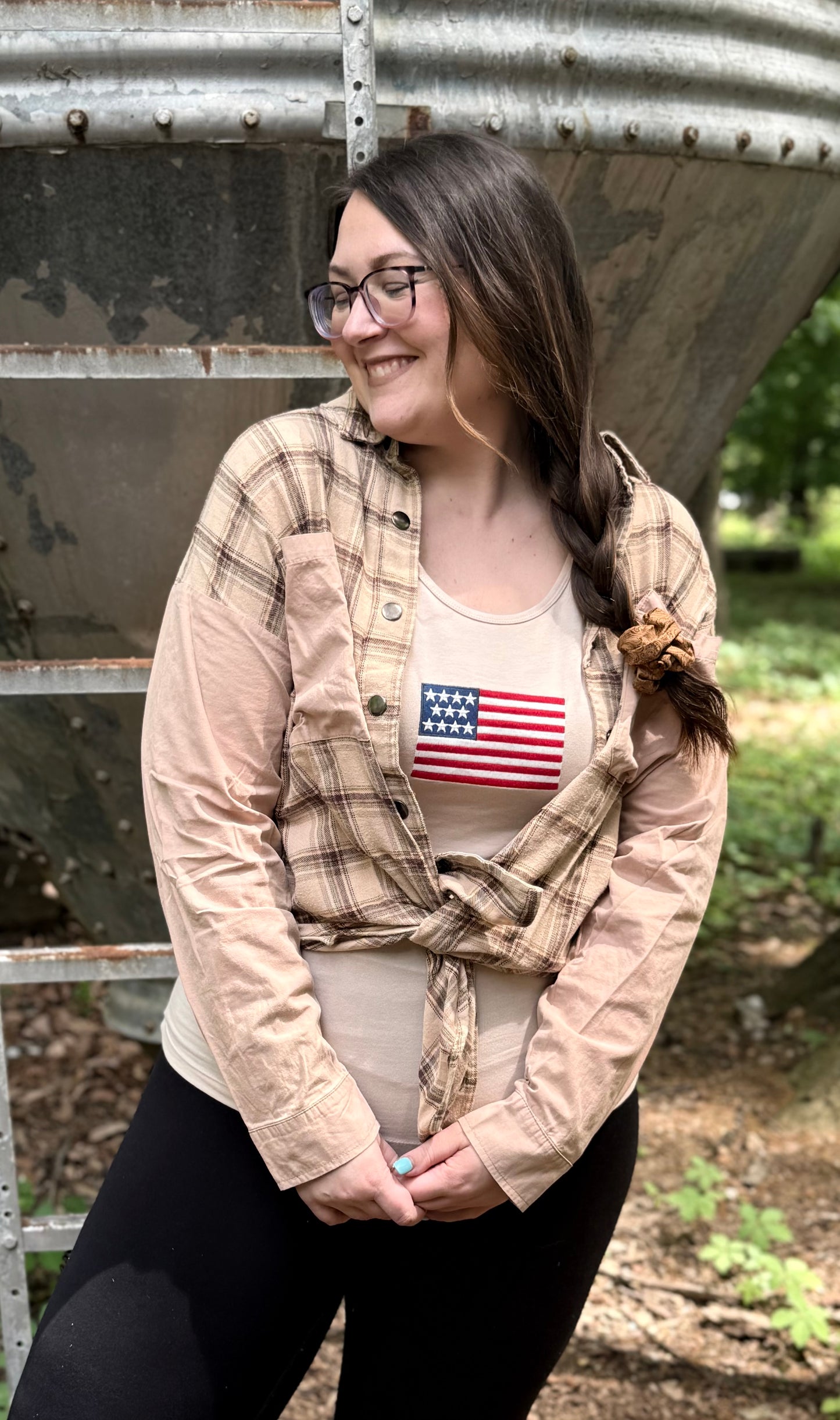 Embroidered Americana Tank Top