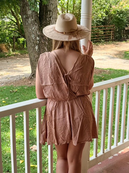 Saddle Creek Textured Romper