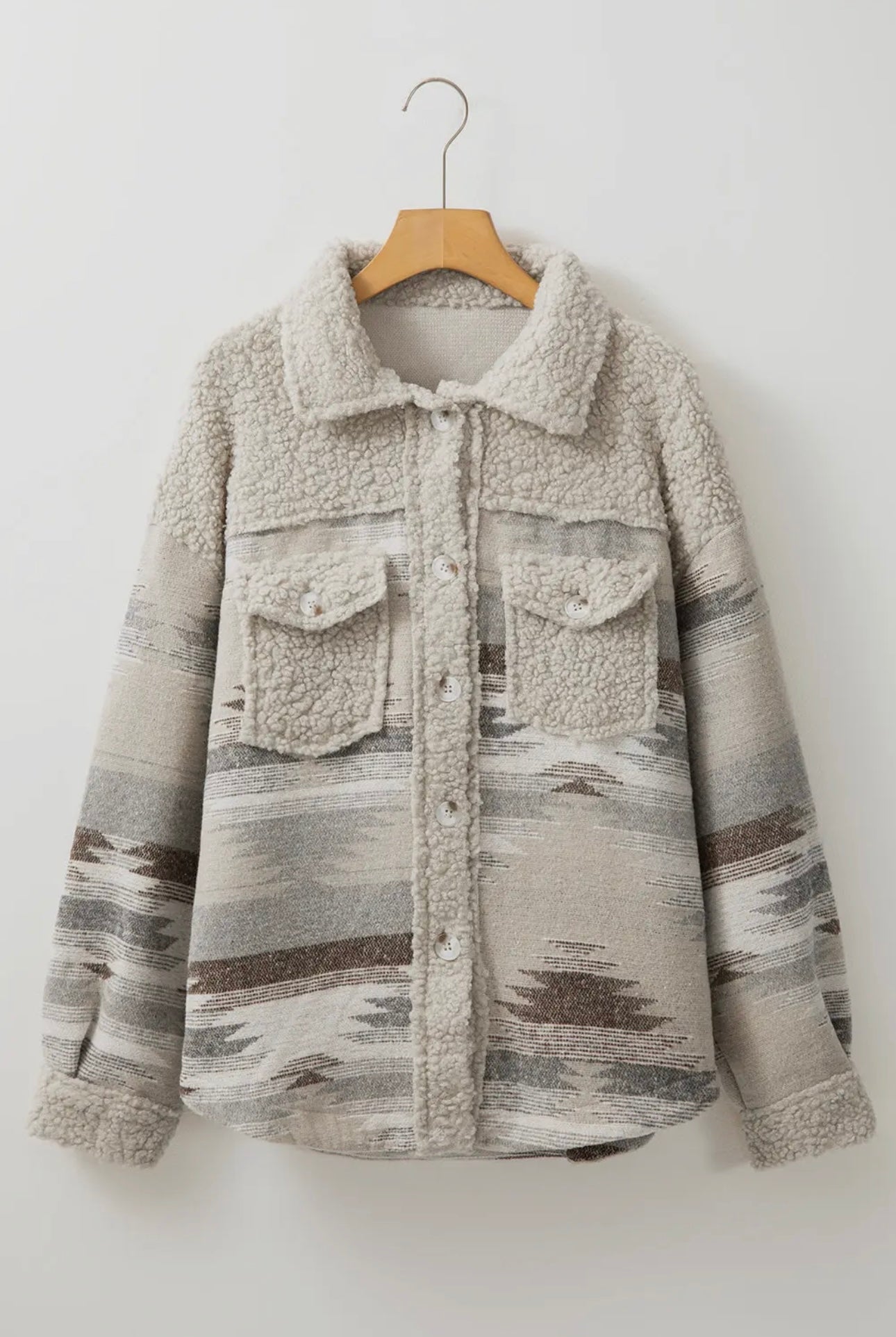 Western Aztec Sherpa Jacket