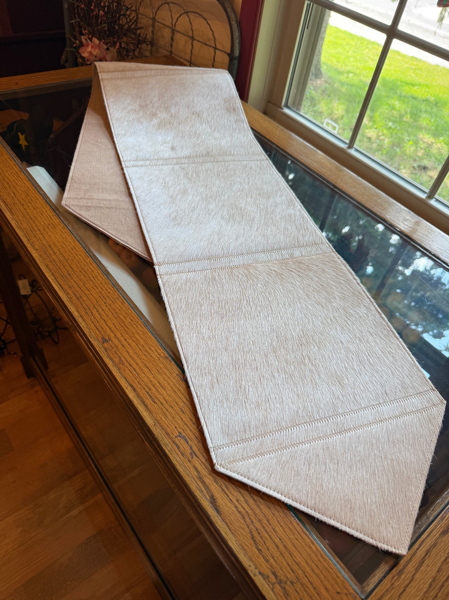 Genuine Cowhide Table Runner