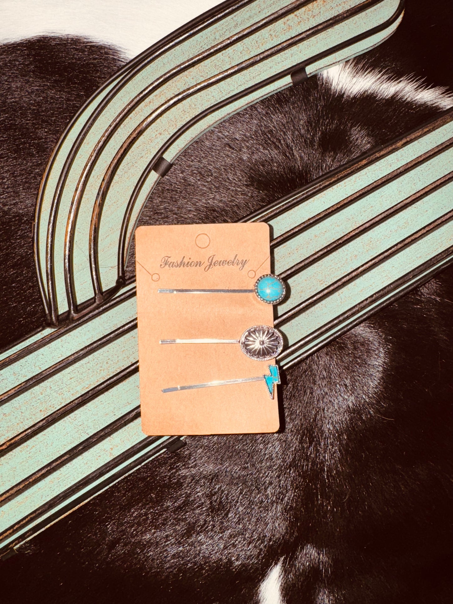 Turquoise Hair Pins – Two Unique Western Designs