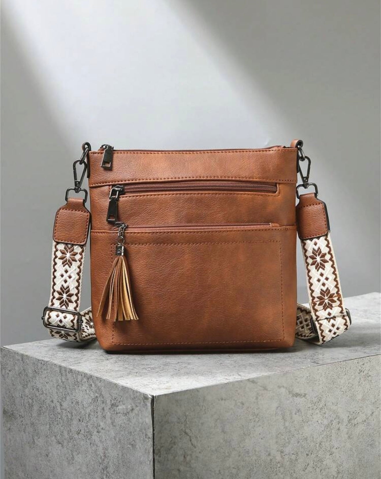 Boho Crossbody Leather Bag