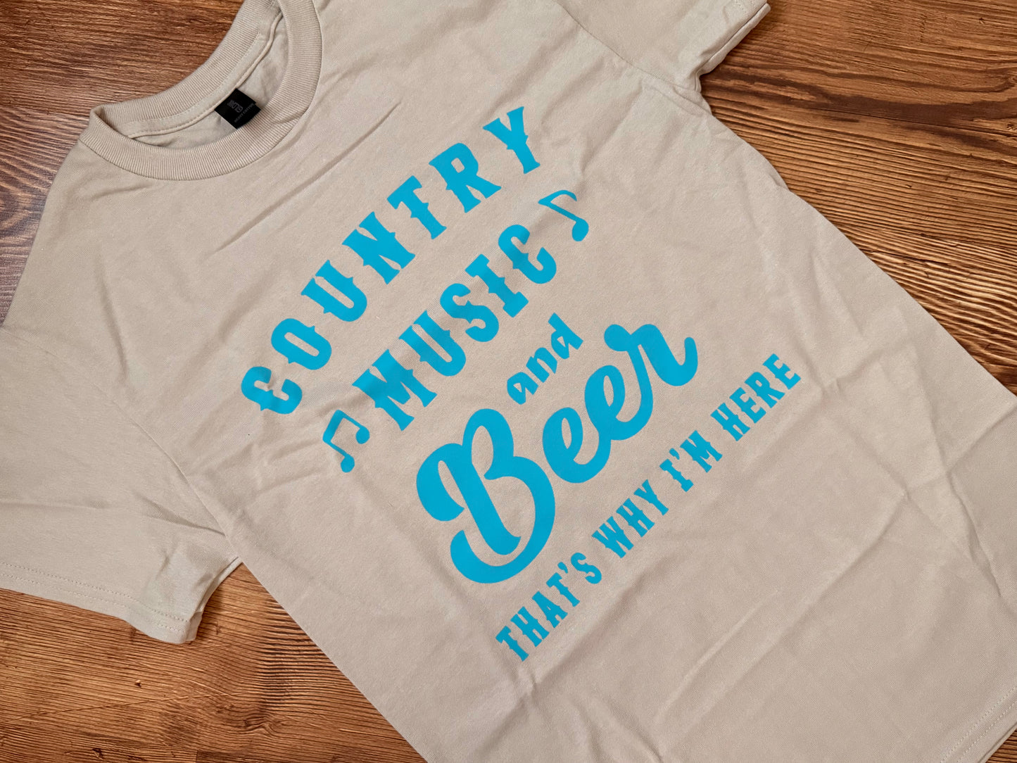 Country Music & Beer Graphic Tee