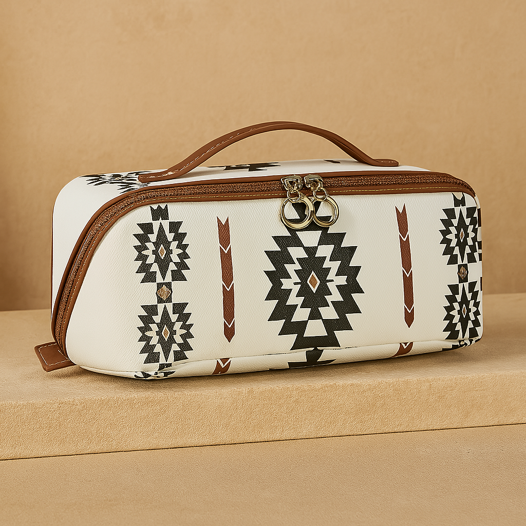 Western Aztec Makeup Bag – 2 Colors Available