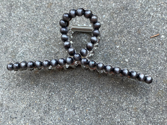 Western Metal Beaded Hair Clip