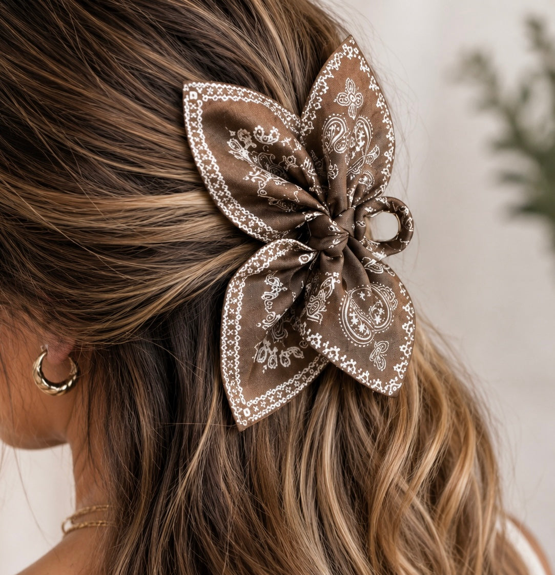 Backroad Bandana Hair Clip