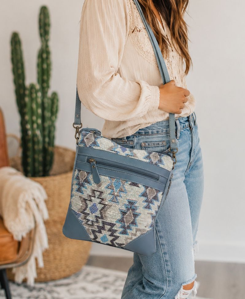 Blue Mesa Woven Crossbody Bag