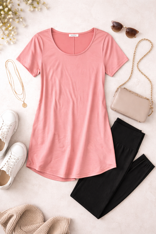 Everyday Essential Scoop Neck Tunic