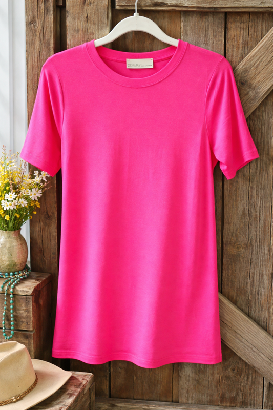 Hot Pink Everyday Essential Tee