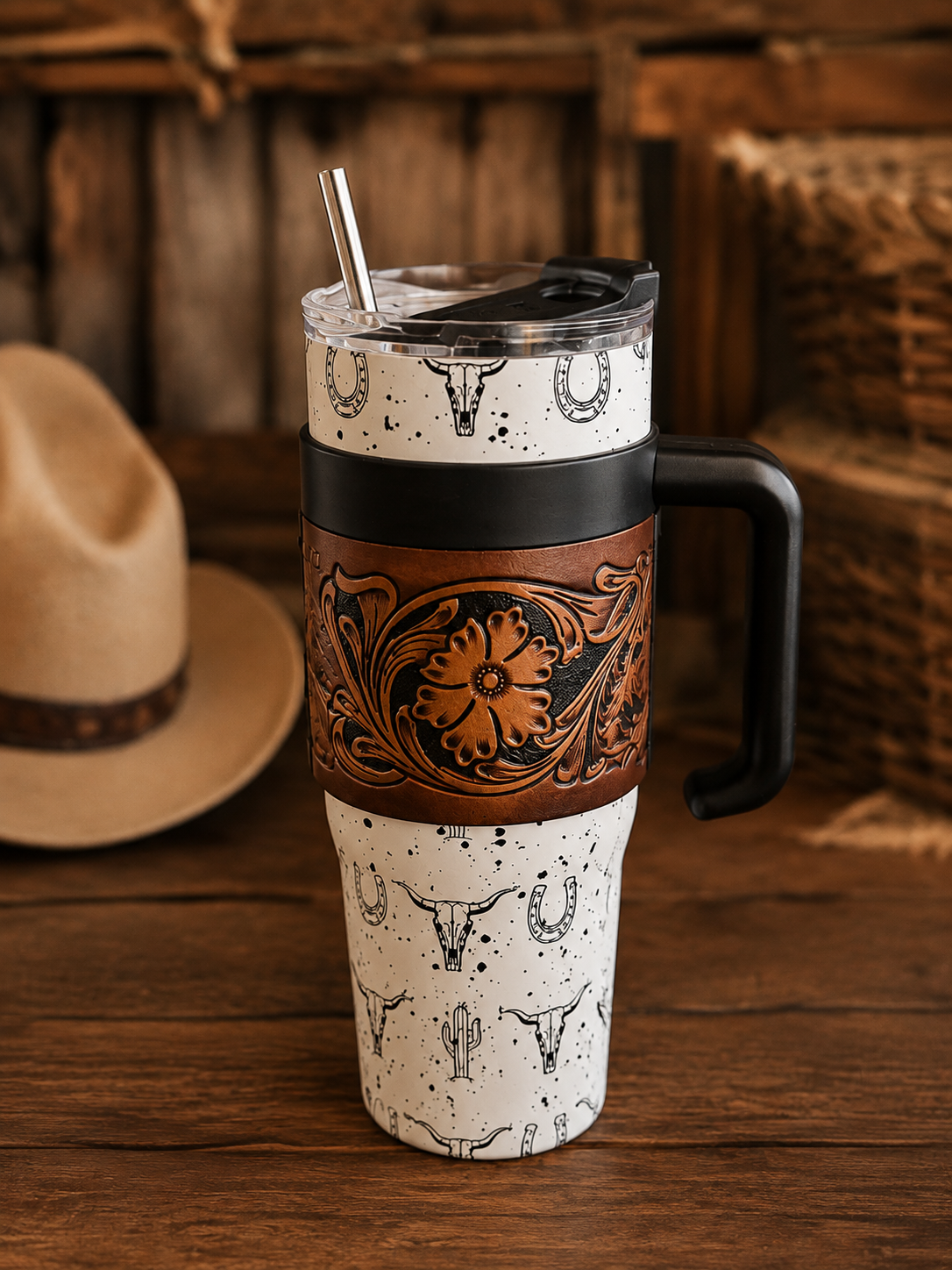 Tooled & Wild 40oz Tumbler