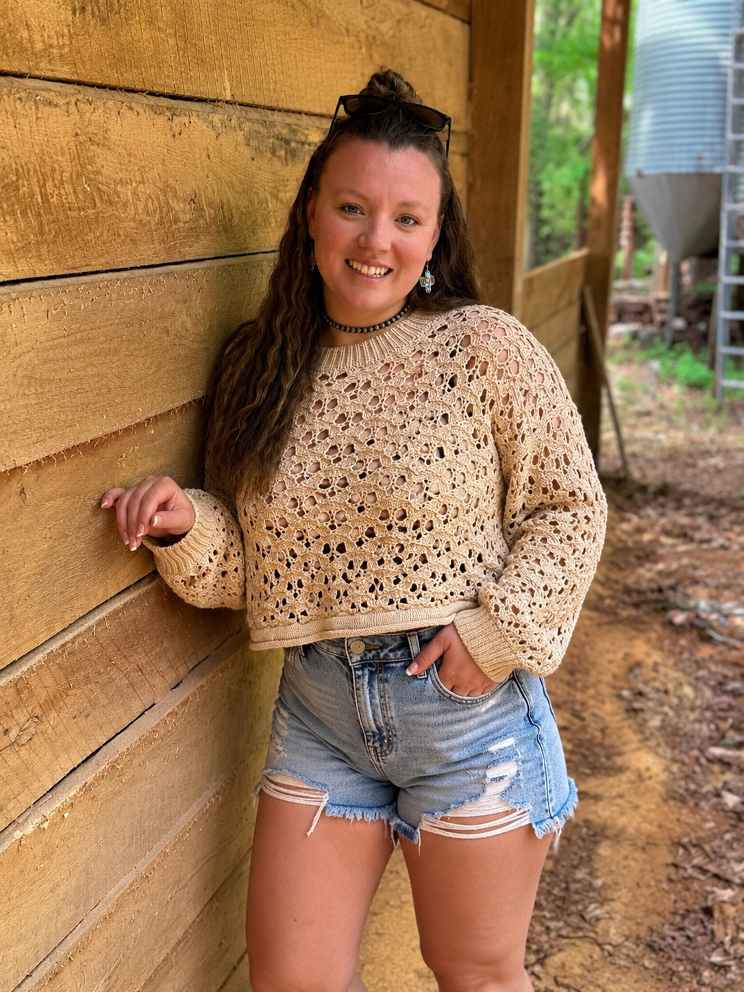 Prairie Lace Crochet Sweater