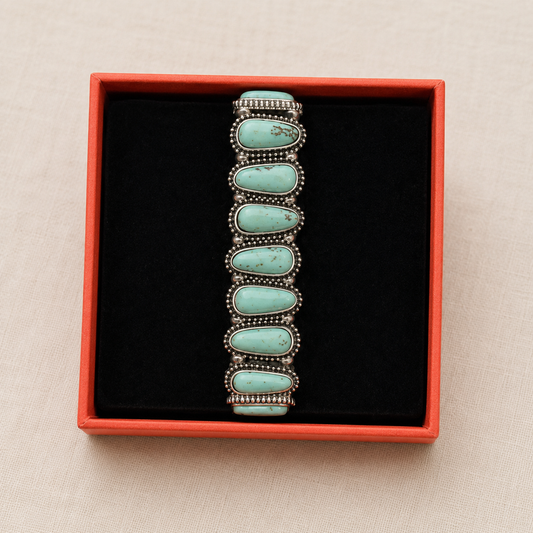 Desert Sky Turquoise Stretch Bracelet