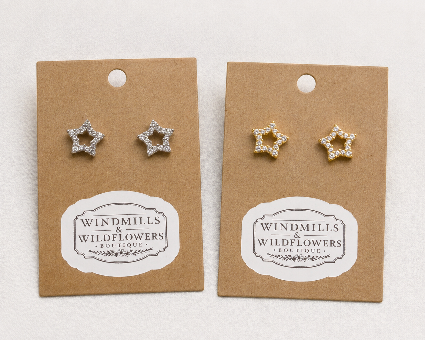 Starlight Sparkle Stud Earrings