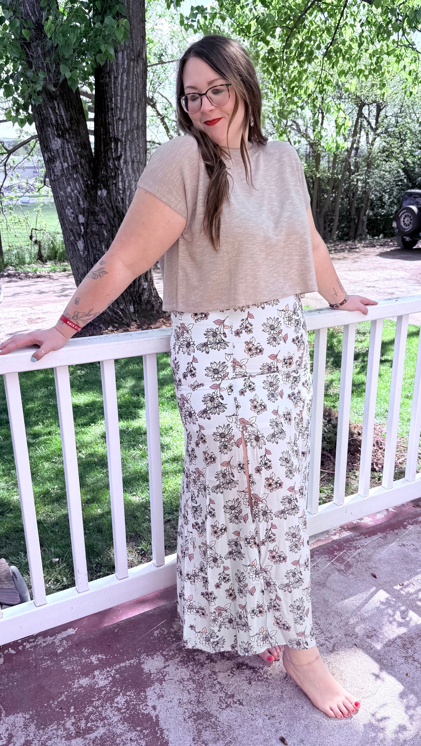 Rodeo Road Knit Round Neck Top