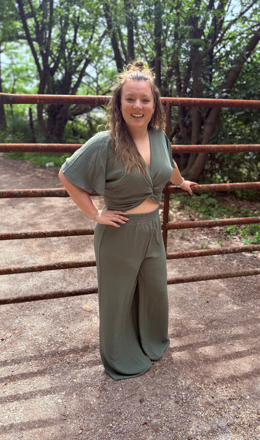 Olive Grove Escape Two-Piece Set