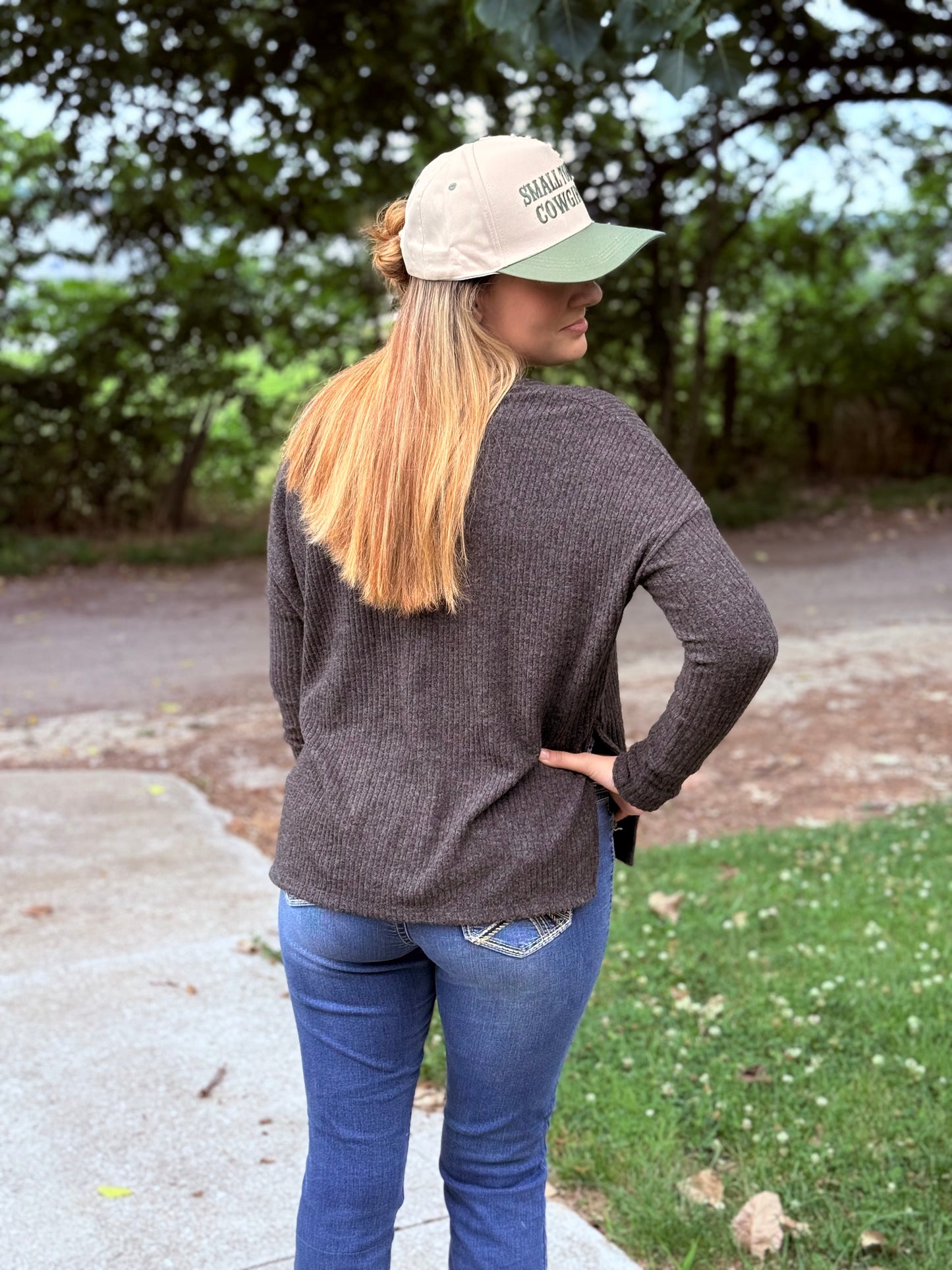 Iron Spur Waffle Knit Top