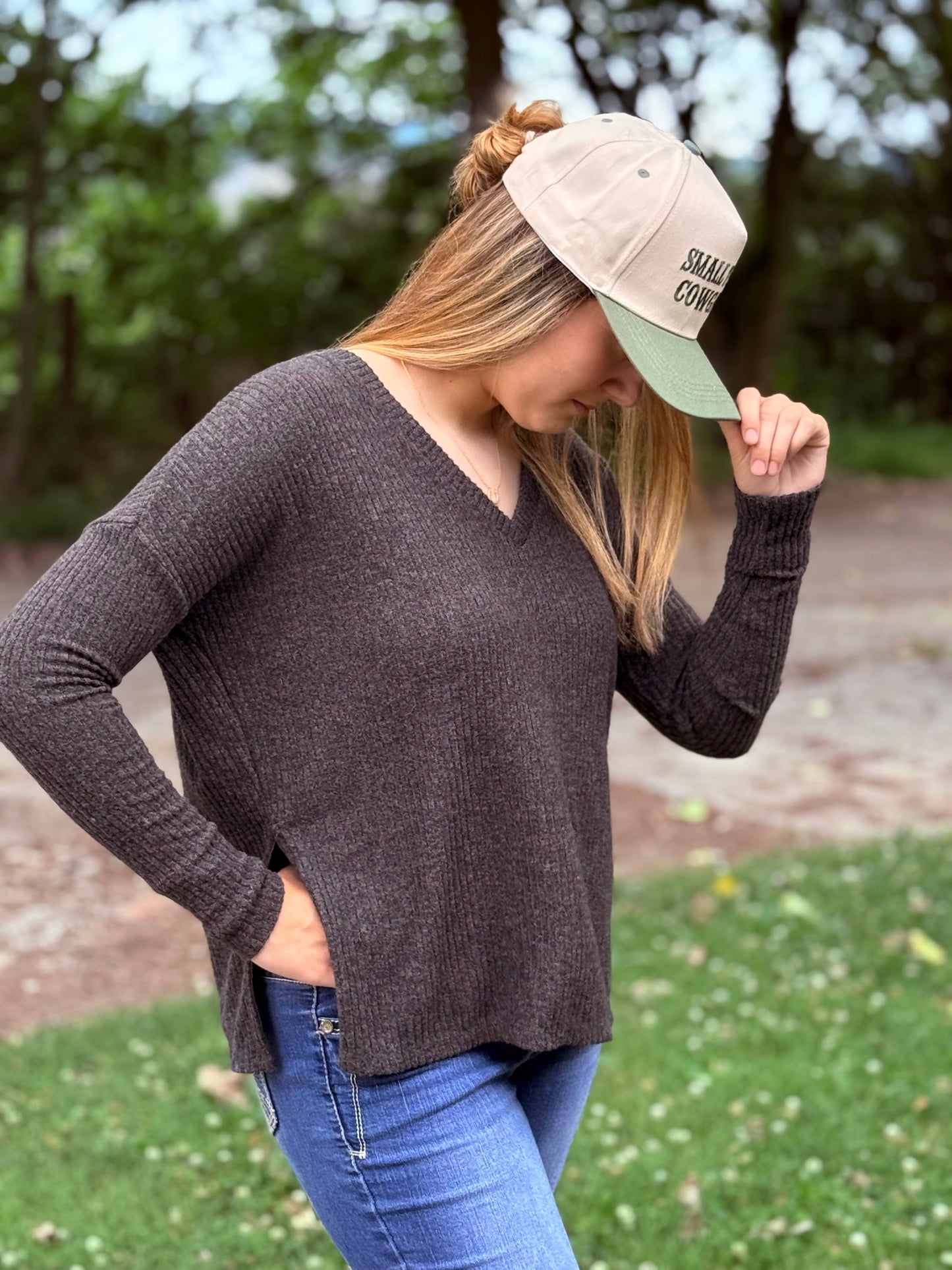 Iron Spur Waffle Knit Top