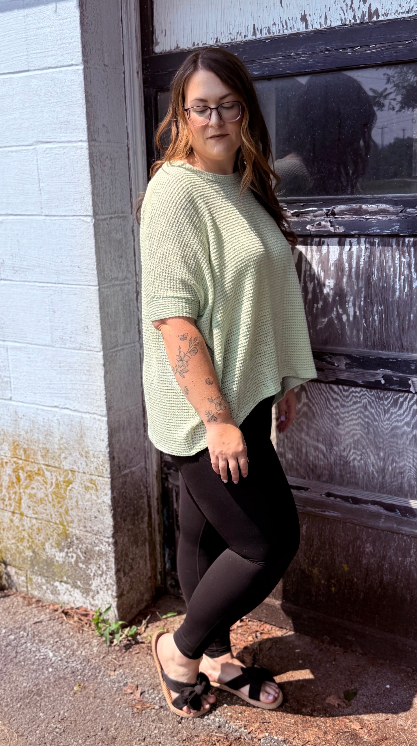 Meadow Morning Waffle Knit Top