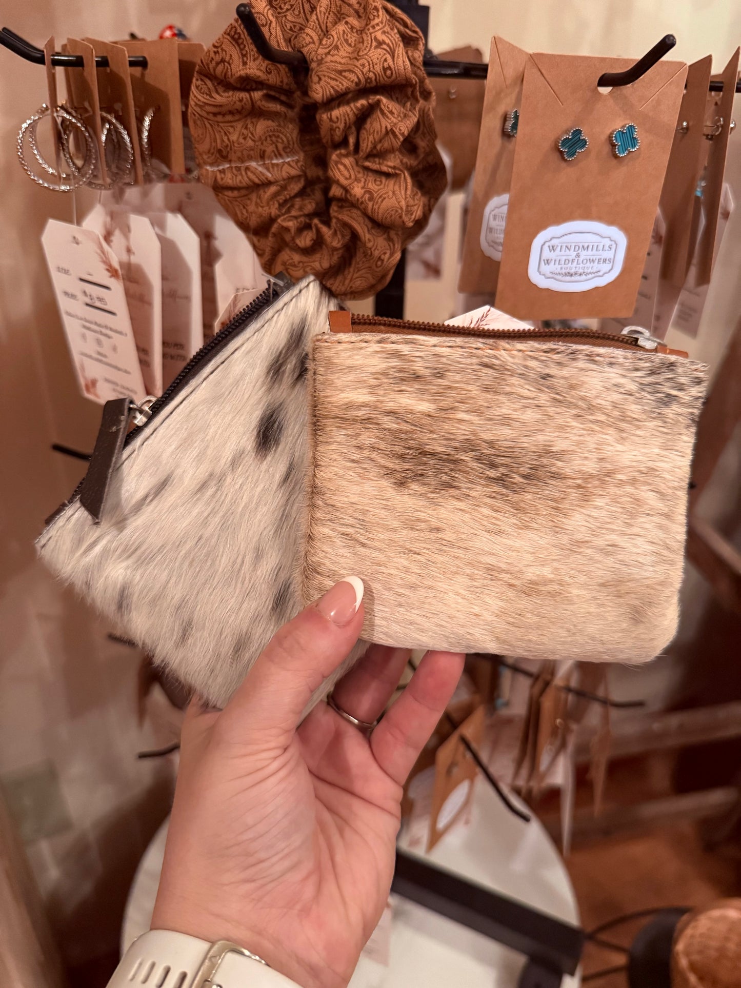 One of a Kind Cowhide Pouch