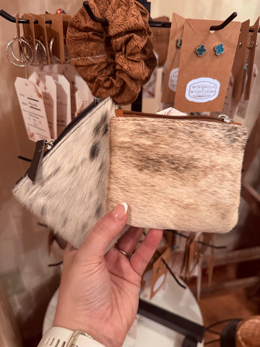 One of a Kind Cowhide Pouch