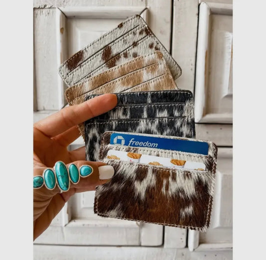 Genuine Cowhide Credit Card Holder