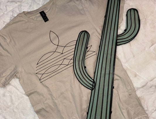 Boot Stitch Design T-Shirt