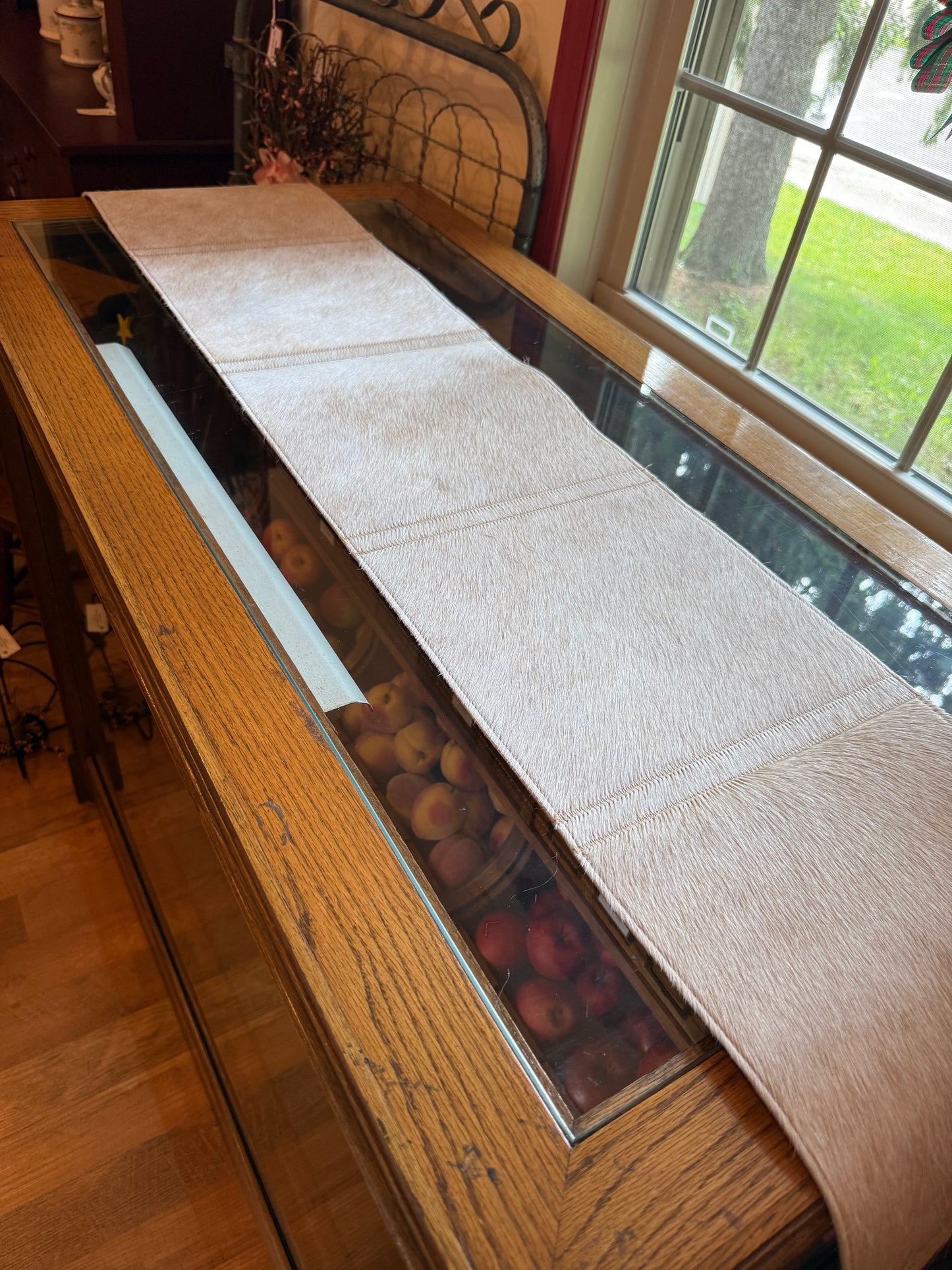 Genuine Cowhide Table Runner