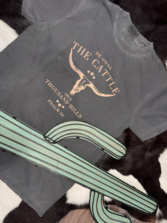 "The Cattle on a Thousand Hills" Vintage Graphic Tee