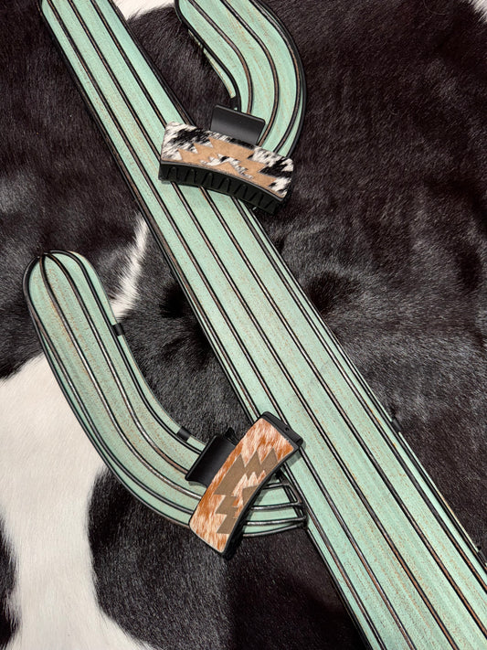 3-Inch Hair-On Cowhide Hair Clip