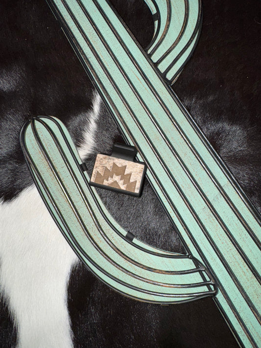 2-Inch Hair-On Cowhide Hair Clip