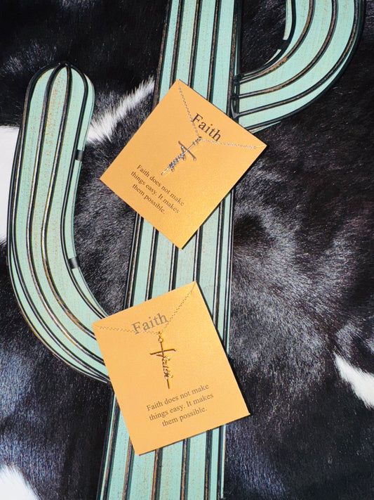 Faith Cross Necklace – A Symbol of Strength & Devotion