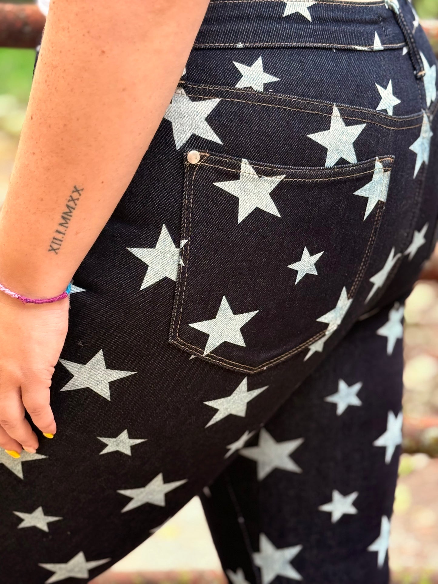 Star-Spangled Rodeo Judy Blue Flare Jeans