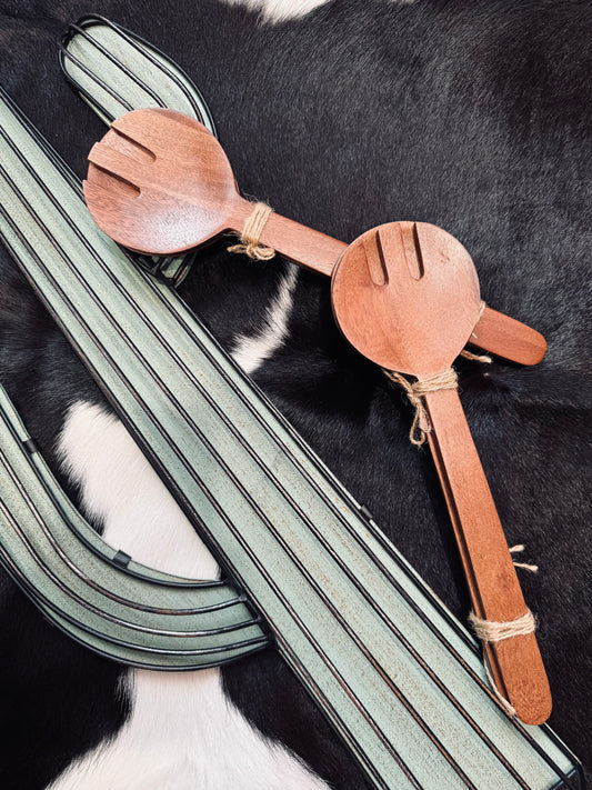 Rustic Wooden Serving Utensil Set – PEFC Certified
