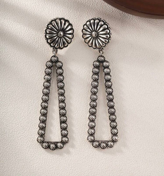 Western Sunburst Dangle Earrings