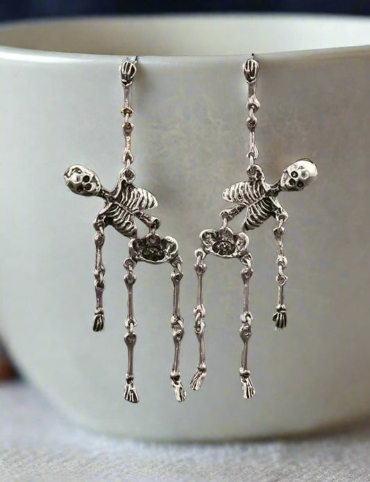 Dangling Skeleton Earrings
