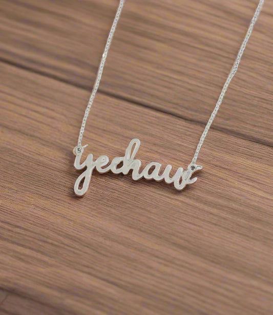 Yeehaw Script Necklace