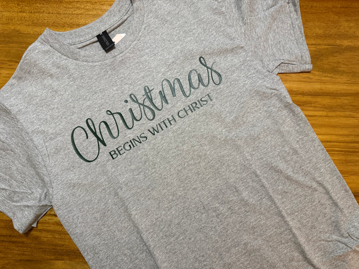 Christmas Begins With Christ Tee