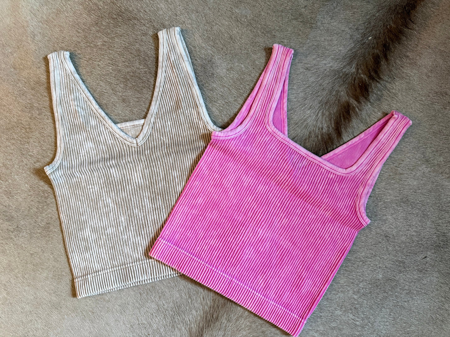 Reversible Ribbed Tank Top
