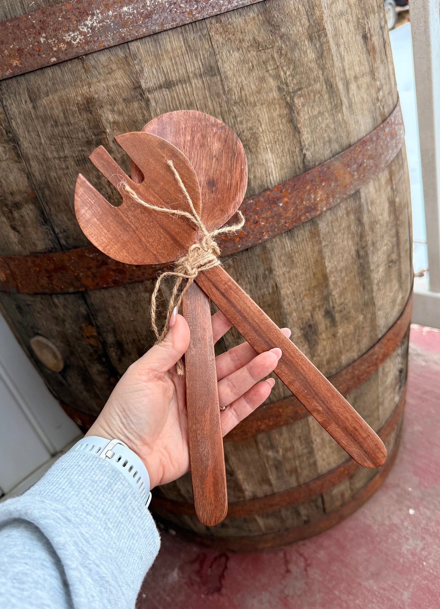 Rustic Wooden Serving Utensil Set – PEFC Certified