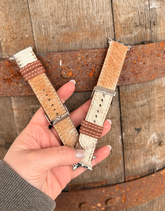 Hair-On-Hide Apple Watch Band