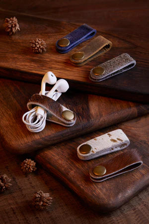 Cowhide Cord Organizer