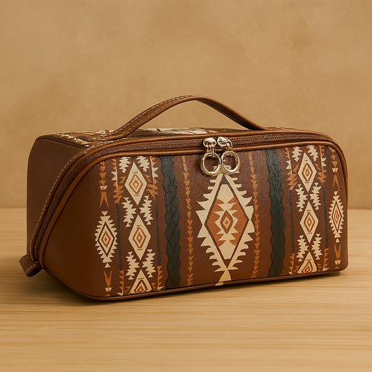 Western Aztec Makeup Bag – 2 Colors Available